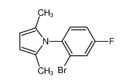 1-(2-Bromo-4-fluorophenyl)-2,5-dimethylpyrrole 883514-29-2