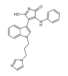 3-(1-(3-咪唑-1-基丙基)-1H-吲哚-3-基)-4-苯胺-1H-吡咯-2,5-二酮