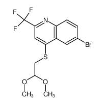 6-溴-4-(2,2-二甲氧基乙基硫代)-2-(三氟甲基)喹啉