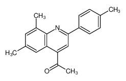 1-[6,8-dimethyl-2-(4-methylphenyl)quinolin-4-yl]ethanone 31009-12-8