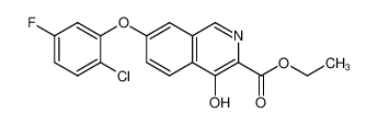 1455092-23-5 spectrum, 7-(2-chloro-5-fluorophenoxy)-4-hydroxyisoquinoline-3-carboxylic acid ethyl ester