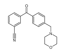 3-[4-(morpholin-4-ylmethyl)benzoyl]benzonitrile 898769-76-1