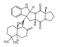 (5aS,6aS,11aS,13aS)-6a-(((1S,4aS,8aS)-5,5,8a-trimethyl-2-methylenedecahydronaphthalen-1-yl)methyl)-1,2,3,6,6a,11,11a,13a-octahydro-13H-pyrrolo[1'',2'':4',5']pyrazino[1',2':1,5]pyrrolo[2,3-b]indole-5,13(5aH)-dione