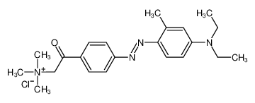 [2-[4-[[4-(diethylamino)-2-methylphenyl]diazenyl]phenyl]-2-oxoethyl]-trimethylazanium,chloride 67905-12-8