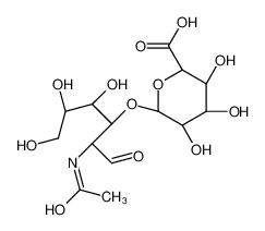 (2S,3S,4S,5R,6R)-6-[(2R,3R,4R,5R)-2-acetamido-4,5,6-trihydroxy-1-oxohexan-3-yl]oxy-3,4,5-trihydroxyoxane-2-carboxylic acid 13551-21-8