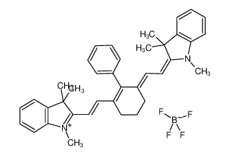 1,3,3-trimethyl-2-[2-[2-phenyl-3-[2-(1,3,3-trimethylindol-1-ium-2-yl)ethenyl]cyclohex-2-en-1-ylidene]ethylidene]indole,tetrafluoroborate 246517-73-7