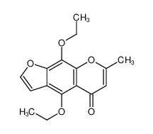 4,9-diethoxy-7-methylfuro[3,2-g]chromen-5-one 86397-43-5