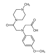 {(4-Methoxyphenyl)[2-(4-methylpiperazin-1-yl)-2-oxoethyl]amino}acetic acid 1142205-29-5