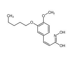 3-[4-甲氧基-3-(戊氧基)苯基]-2-丙烯氧肟酸