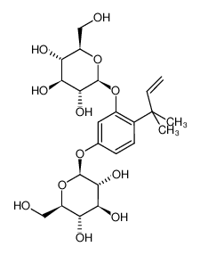 1256724-78-3 1,3-di-O-β-glucopyranosyloxy-4-(1,1-dimethyl-2-propenyl)benzene