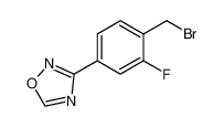 3-(4-(Bromomethyl)-3-fluorophenyl)-1,2,4-oxadiazole 1146699-64-0