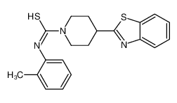 4-(1,3-Benzothiazol-2-yl)-N-(2-methylphenyl)-1-piperidinecarbothi oamide 605629-00-3