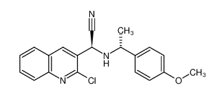 1215476-61-1 spectrum, (S)-2-(2-chloroquinolin-3-yl)-2-(((R)-1-(4-methoxyphenyl)ethyl)amino)acetonitrile