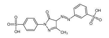 3-[[3-methyl-5-oxo-1-(4-sulfophenyl)-4H-pyrazol-4-yl]diazenyl]benzenesulfonic acid 181819-97-6