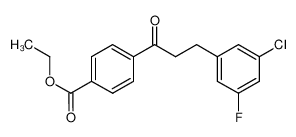 乙基4-[3-(3-氯-5-氟苯基)丙酰]苯甲酸酯