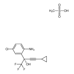 1236354-27-0 spectrum, (S)-2-(2-amino-5-chlorophenyl)-4-cyclopropyl-1,1,1-trifluorobut-3-yn-2-ol methanesulfonate