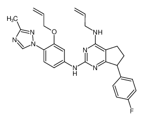 1356010-50-8 structure, C28H28FN7O