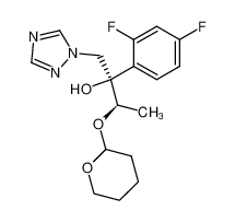 (3R)-2-(2,4-difluorophenyl)-3-(tetrahydropyran-2-yloxy)-1-[1,2,4]triazol-1-yl-butan-2-ol 135133-23-2