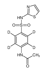 N-[2,3,5,6-tetradeuterio-4-(1,3-thiazol-2-ylsulfamoyl)phenyl]acetamide 1020718-91-5