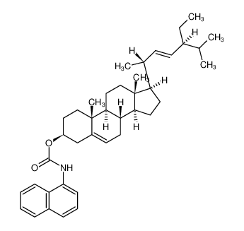 80731-53-9 [(3S,8S,9S,10R,13R,14S,17R)-17-[(E,2R,5S)-5-ethyl-6-methylhept-3-en-2-yl]-10,13-dimethyl-2,3,4,7,8,9,11,12,14,15,16,17-dodecahydro-1H-cyclopenta[a]phenanthren-3-yl] N-naphthalen-1-ylcarbamate