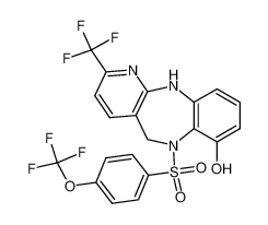 6-{[4-(Trifluoromethoxy)phenyl]-sulfonyl}-2-(trifluoromethyl)-6,11-dihydro-5H-pyrido[2,3-b][1,5]benzodiazepin-7-ol