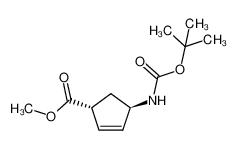 trans-methyl 4-(tert-butoxycarbonyl)aminocyclopent-2-enecarboxylate