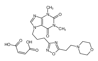 (Z)-but-2-enedioic acid,1,3-dimethyl-7-[3-[5-(2-morpholin-4-ylethyl)-1,2,4-oxadiazol-3-yl]propyl]purine-2,6-dione