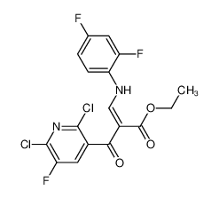 2-(2,6-二氯-5-氟烟酰基)-3-((2,4-二氟苯基)氨基)丙烯酸乙酯
