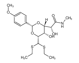 173066-68-7 (R)-2-[(2R,4S,5S,6R)-6-(Bis-ethylsulfanyl-methyl)-5-hydroxy-2-(4-methoxy-phenyl)-[1,3]dioxan-4-yl]-2-hydroxy-N-methyl-acetamide