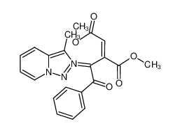 135907-87-8 (E)-5-methoxy-3-(methoxycarbonyl)-2-(3-methyl-[1,2,3]triazolo[1,5-a]pyridin-2-ium-2-yl)-1,5-dioxo-1-phenylpent-3-en-2-ide