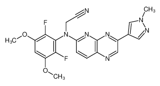 1431871-88-3 structure, C21H17F2N7O2