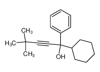 121030-02-2 1-cyclohexyl-4,4-dimethyl-1-phenylpent-2-yn-1-ol