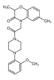 4-{2-[4-(2-Methoxyphenyl)-1-piperazinyl]-2-oxoethyl}-2,6-dimethyl -2H-1,4-benzoxazin-3(4H)-one 606119-96-4