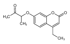 4-ethyl-7-(3-oxobutan-2-yloxy)chromen-2-one 314742-28-4