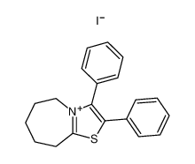 2,3-diphenyl-6,7,8,9-tetrahydro-5H-thiazolo[3,2-a]azepinium; iodide