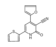 4-(furan-2-yl)-2-oxo-6-thiophen-2-yl-1H-pyridine-3-carbonitrile 81682-91-9