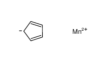 90623-42-0 structure, C5H5Mn+