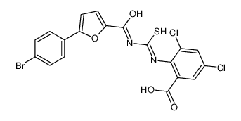 2-({[5-(4-溴苯基)-2-糠酰]硫代氨基甲酰}氨基)-3,5-二氯苯甲酸