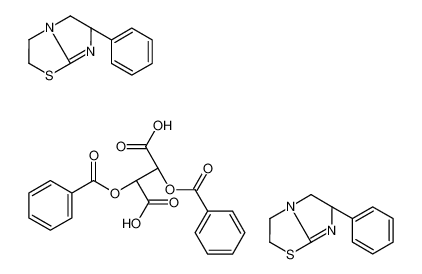 (2R,3R)-2,3-dibenzoyloxybutanedioic acid,(6S)-6-phenyl-2,3,5,6-tetrahydroimidazo[2,1-b][1,3]thiazole 63027-92-9