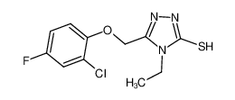 5-[(2-氯-4-氟苯氧基)甲基]-4-乙基-4H-1,2,4-噻唑-3-硫醇