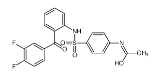 827577-10-6 structure, C21H16F2N2O4S