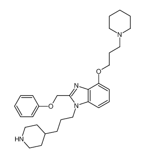 2-(phenoxymethyl)-4-(3-piperidin-1-ylpropoxy)-1-(3-piperidin-4-ylpropyl)benzimidazole 226416-58-6