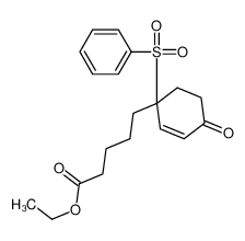 81842-38-8 ethyl 5-[1-(benzenesulfonyl)-4-oxocyclohex-2-en-1-yl]pentanoate