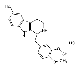 1-[(3,4-dimethoxyphenyl)methyl]-6-methyl-2,3,4,9-tetrahydro-1H-pyrido[3,4-b]indole 172895-15-7