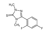 5-(2,4-二氟苯基)-2,4-二甲基-1,2,4-三唑-3-硫酮