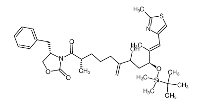 355009-06-2 (4S)-4-benzyl-3-((2S,9S,E)-9-((tert-butyldimethylsilyl)oxy)-7-hydroxy-2,10-dimethyl-6-methylene-11-(2-methylthiazol-4-yl)undec-10-enoyl)oxazolidin-2-one