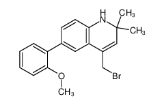 4-bromomethyl-6-(2-methoxybiphenyl)-2,2,-dimethyl-1,2-dihydroquinoline 666726-33-6