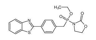 3-[[4-(1,3-benzothiazol-2-yl)phenyl]methyl-ethoxyphosphoryl]-1,3-oxazolidin-2-one 104608-42-6