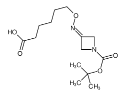 6-[[1-[(2-methylpropan-2-yl)oxycarbonyl]azetidin-3-ylidene]amino]oxyhexanoic acid 1202781-18-7