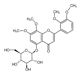 113963-40-9 structure, C25H28O12